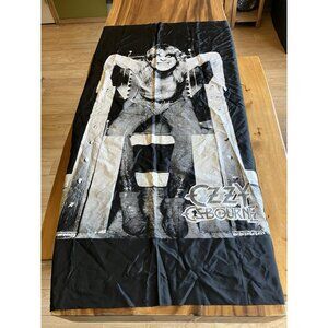 Vintage Black Flag/Banner Silk Wall Tapestry - Ozzy Osbourne